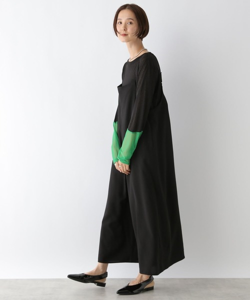 LEPSIM（レプシィム）の「スカーチョサロペット2　140805（その他パンツ・レディース・ブラック/チャコールグレー・FREE）」の4枚目の写真