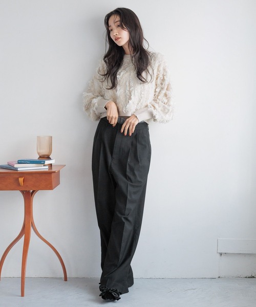 フリンジドルマンニットロングスリーブ 149248（ニット/セーター