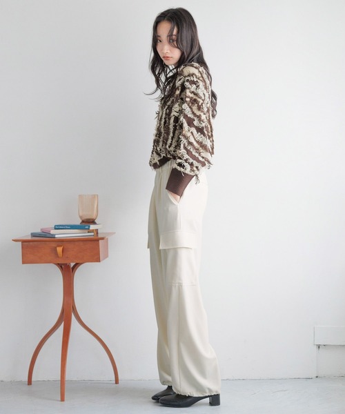 たろー フリンジドルマンニットロングスリーブ 149248（ニット/セーター