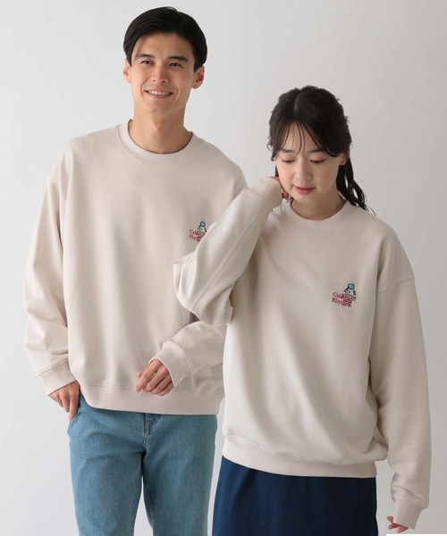 GLOBAL WORK Smile Seed Store(グローバルワーク スマイルシードストア)の「裏毛胸ロゴスウェット/115932(スウェット・メンズ・ライトグレー/チャコール/アイボリー/ブラック・LARGE/MEDIUM/X-LARGE/SMALL)」の2枚目の写真