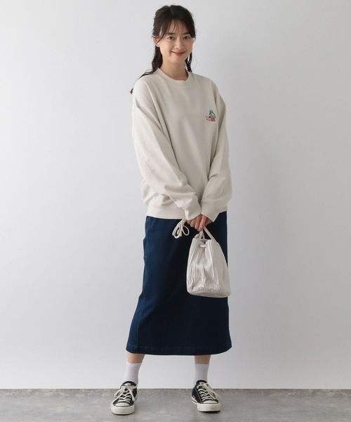 GLOBAL WORK Smile Seed Store(グローバルワーク スマイルシードストア)の「裏毛胸ロゴスウェット/115932(スウェット・メンズ・ライトグレー/チャコール/アイボリー/ブラック・LARGE/MEDIUM/X-LARGE/SMALL)」の5枚目の写真