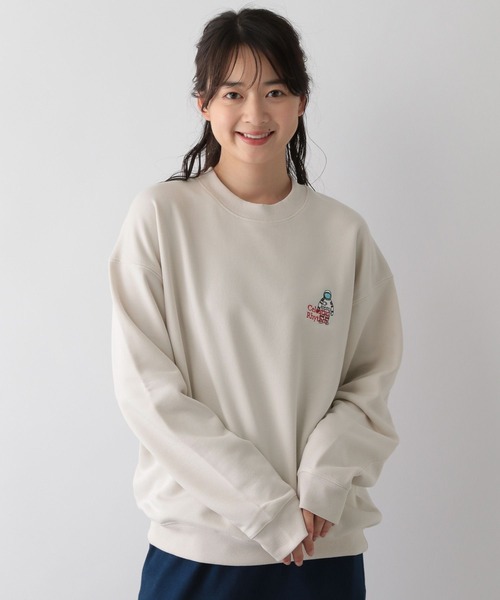 GLOBAL WORK Smile Seed Store(グローバルワーク スマイルシードストア)の「裏毛胸ロゴスウェット/115932(スウェット・メンズ・ライトグレー/チャコール/アイボリー/ブラック・LARGE/MEDIUM/X-LARGE/SMALL)」の6枚目の写真