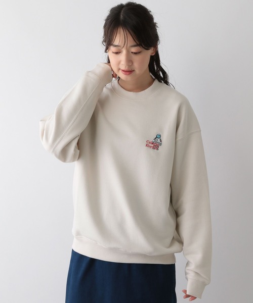 GLOBAL WORK Smile Seed Store(グローバルワーク スマイルシードストア)の「裏毛胸ロゴスウェット/115932(スウェット・メンズ・ライトグレー/チャコール/アイボリー/ブラック・LARGE/MEDIUM/X-LARGE/SMALL)」の7枚目の写真