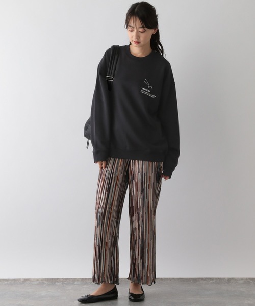 GLOBAL WORK Smile Seed Store(グローバルワーク スマイルシードストア)の「裏毛胸ロゴスウェット/115932(スウェット・メンズ・ライトグレー/チャコール/アイボリー/ブラック・LARGE/MEDIUM/X-LARGE/SMALL)」の8枚目の写真