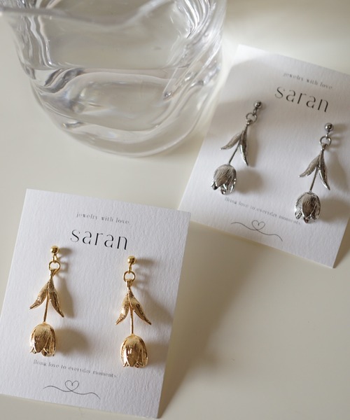 CERCA(チェルカ)の「saran jewelry/キュート フラワー ピアス(ピアス(両耳用)・レディース・シルバー/ゴールド・FREE)」の3枚目の写真