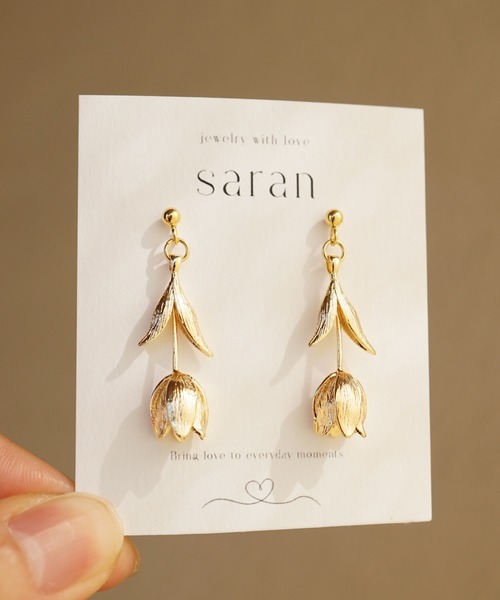 CERCA(チェルカ)の「saran jewelry/キュート フラワー ピアス(ピアス(両耳用)・レディース・シルバー/ゴールド・FREE)」の4枚目の写真