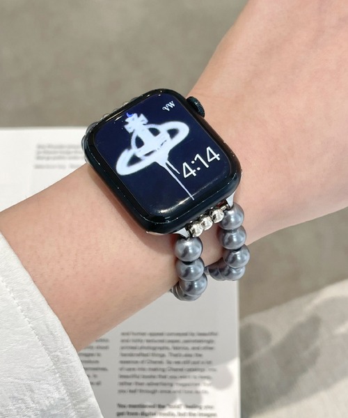 LUON(ルオン)の「LUON / Apple Watch Band / マグネット パール アップルウォッチ バンド(デジタル腕時計・レディース・ブラック/ホワイト・A/B)」の11枚目の写真