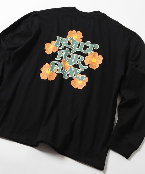 KELTY(ケルティ)の「【KELTY】Vintage Flower Design L/S T-shirt KE24213104(Tシャツ/カットソー・レディース・アイボリー/ブラック/レッド系2・L/M)」の2枚目の写真