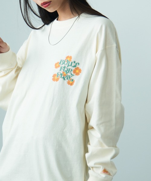 KELTY(ケルティ)の「【KELTY】Vintage Flower Design L/S T-shirt KE24213104(Tシャツ/カットソー・レディース・アイボリー/ブラック/レッド系2・L/M)」の22枚目の写真