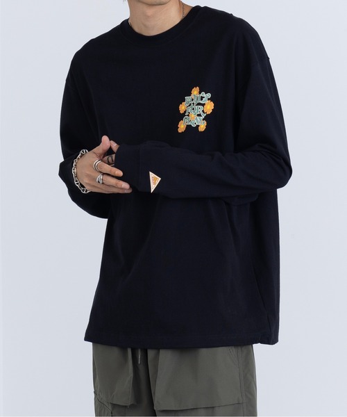 KELTY(ケルティ)の「【KELTY】Vintage Flower Design L/S T-shirt KE24213104(Tシャツ/カットソー・レディース・アイボリー/ブラック/レッド系2・L/M)」の10枚目の写真