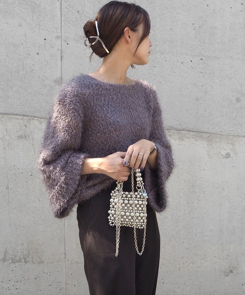 minia（ミニア）の「2WAYビーズミニバッグ ＜ ハンド・ショルダー ＞（ショルダーバッグ・レディース・ホワイト/ブラック/シルバー・FREE）」の10枚目の写真