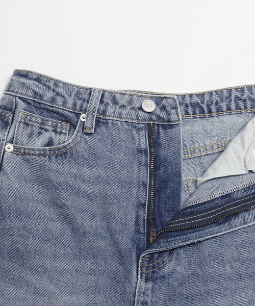 coca（coca）（コカ）の「ヴィンテージライクセミワイドデニム（デニムパンツ・レディース・ライトブルー/グレー・S/M/L）」の14枚目の写真