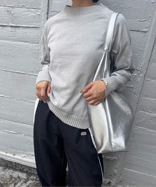 【セール】ラメ入りニットプルオーバー《洗濯機で洗える》（ニット/セーター）｜ENIM BY VICKY（エニムバイビッキー）