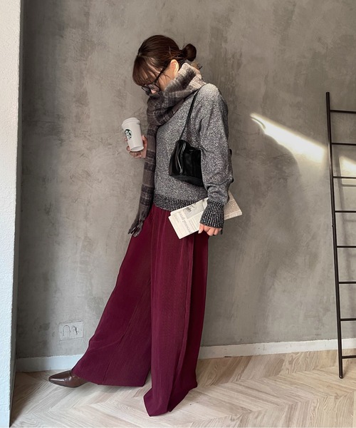 【セール】ラメ入りニットプルオーバー《洗濯機で洗える》（ニット/セーター）｜ENIM BY VICKY（エニムバイビッキー）