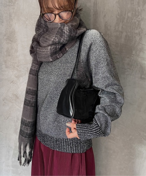 【セール】ラメ入りニットプルオーバー《洗濯機で洗える》（ニット/セーター）｜ENIM BY VICKY（エニムバイビッキー）