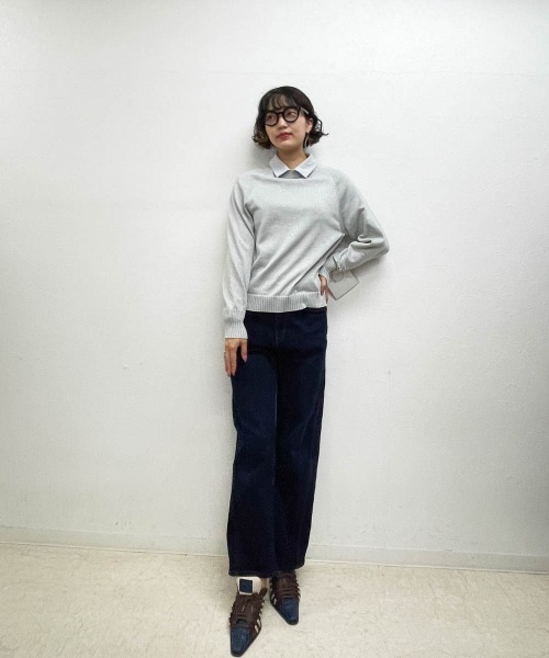 【セール】ラメ入りニットプルオーバー《洗濯機で洗える》（ニット/セーター）｜ENIM BY VICKY（エニムバイビッキー）