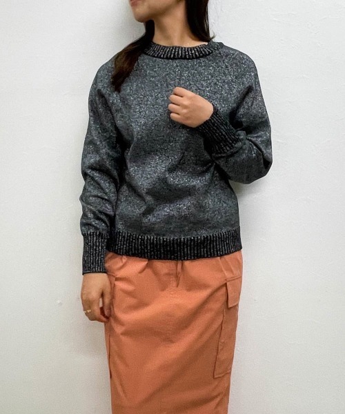 【セール】ラメ入りニットプルオーバー《洗濯機で洗える》（ニット/セーター）｜ENIM BY VICKY（エニムバイビッキー）