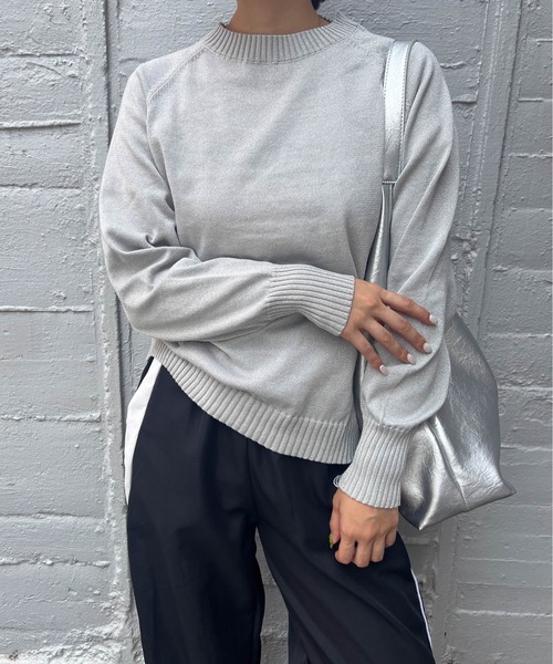 【セール】ラメ入りニットプルオーバー《洗濯機で洗える》（ニット/セーター）｜ENIM BY VICKY（エニムバイビッキー）