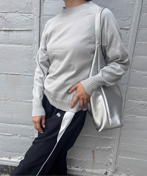 【セール】ラメ入りニットプルオーバー《洗濯機で洗える》（ニット/セーター）｜ENIM BY VICKY（エニムバイビッキー）