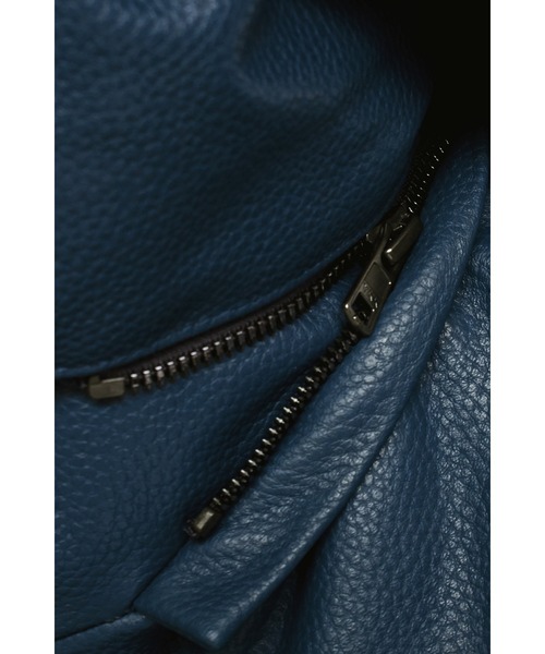 TORNADO MART（トルネードマート）の「TORNADO MART∴コンビレザーダウンブルゾン（ブルゾン・メンズ・ブルー/ブラック・M/L/LL）」の14枚目の写真