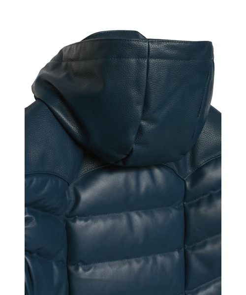 TORNADO MART（トルネードマート）の「TORNADO MART∴コンビレザーダウンブルゾン（ブルゾン・メンズ・ブルー/ブラック・M/L/LL）」の12枚目の写真