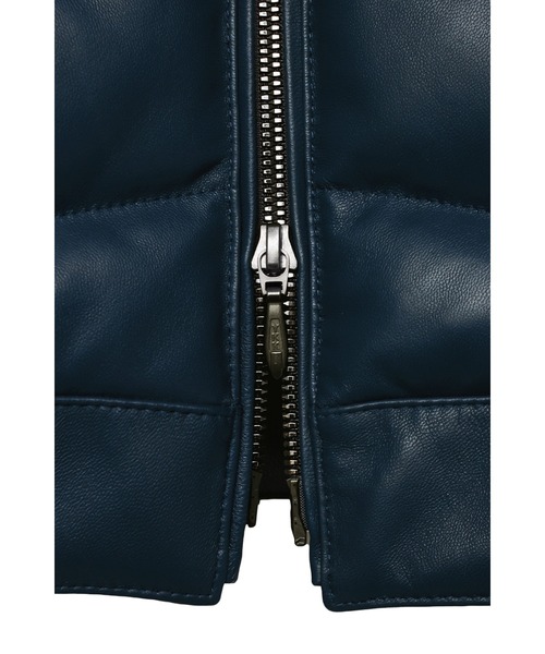 TORNADO MART（トルネードマート）の「TORNADO MART∴コンビレザーダウンブルゾン（ブルゾン・メンズ・ブルー/ブラック・M/L/LL）」の18枚目の写真