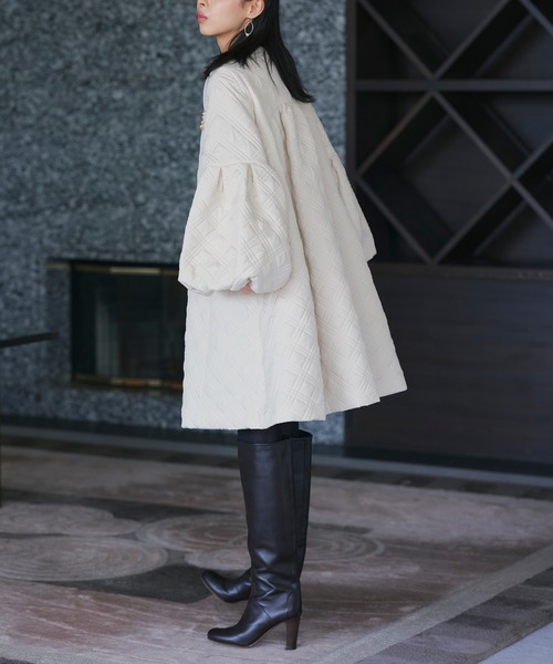 Rose Muse キルティングフレアコート 3WAY