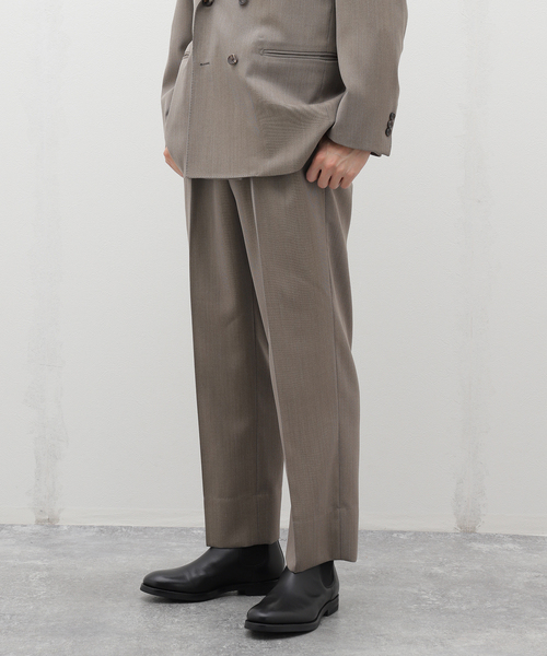 EDIFICE(エディフィス)の「【La.French】2タックパンツ (Whip cord)(スラックス・メンズ・ベージュ/ブラウン・SMALL/MEDIUM/LARGE)」の2枚目の写真