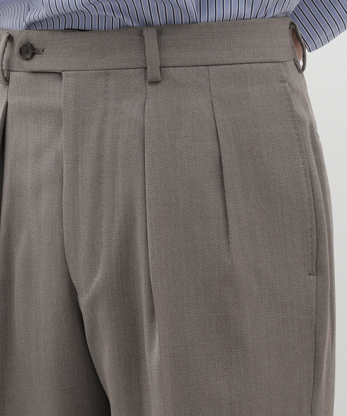 EDIFICE(エディフィス)の「【La.French】2タックパンツ (Whip cord)(スラックス・メンズ・ベージュ/ブラウン・SMALL/MEDIUM/LARGE)」の12枚目の写真
