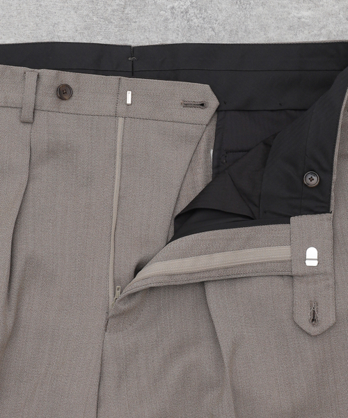 EDIFICE(エディフィス)の「【La.French】2タックパンツ (Whip cord)(スラックス・メンズ・ベージュ/ブラウン・SMALL/MEDIUM/LARGE)」の14枚目の写真