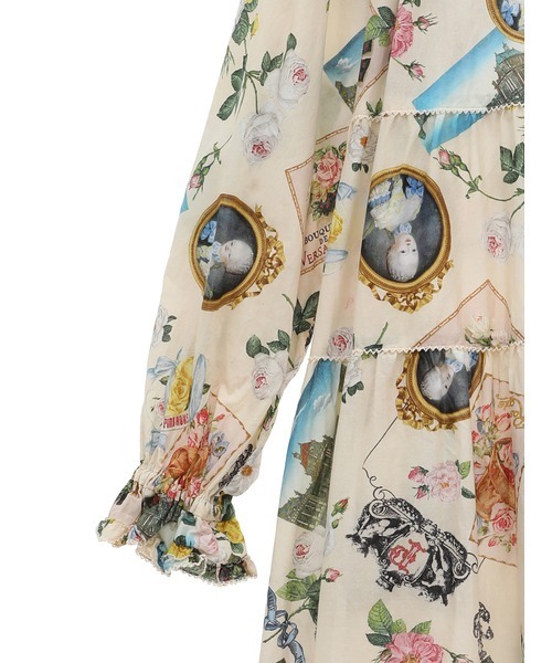 PINK HOUSE（ピンクハウス）の「ブーケモチーフプリントミディ