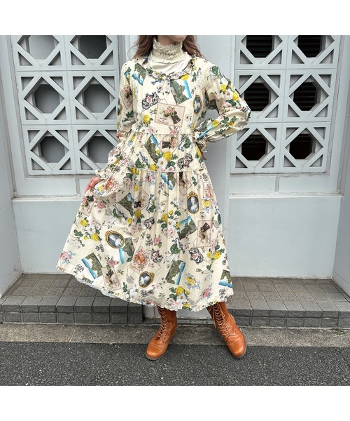 PINK HOUSE（ピンクハウス）の「ブーケモチーフプリントミディ