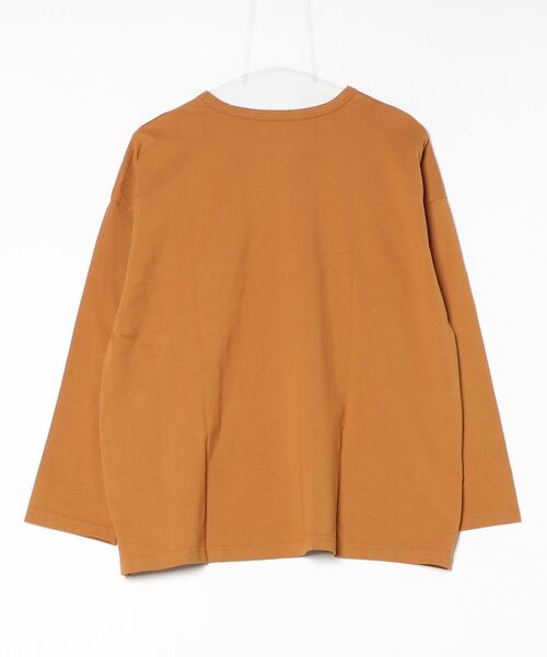 Emago(イマゴ)の「EMAGO レイヤード風刺繍プルオーバー(Tシャツ/カットソー・レディース・ブラック/ブラウン/アイボリー・FREE)」の4枚目の写真