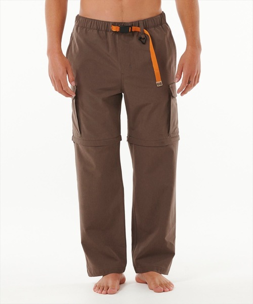 【セール】【RIPCURL（リップカール）】M SEARCH ZIP OFF PANT ストレッチ素材オリジナルストレートフィットウエストベルト付きカーゴパンツ（カーゴパンツ）｜RIP CURL（リップカール） 8,093円