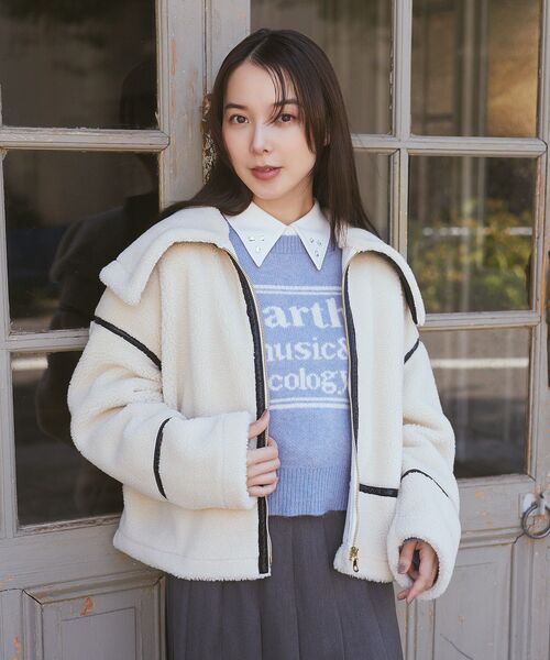 セール】ジャガードロゴニットプルオーバー（ニット/セーター）｜earth  