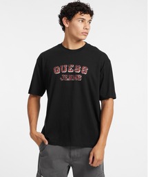GUESS JEANS Ss Cn Os Vintage Print Tee 半袖 Tシャツ