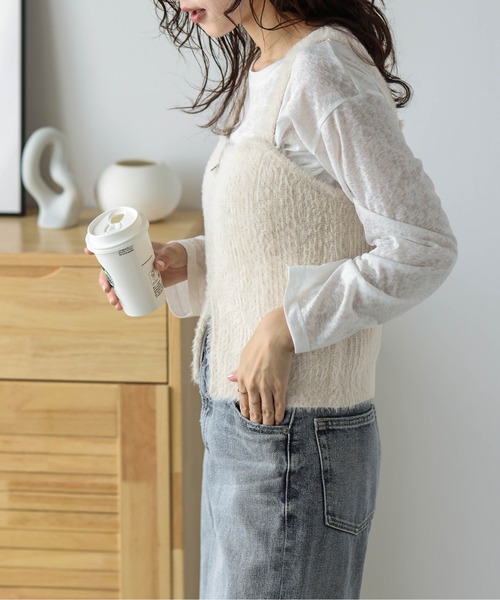 ダブルジップニットビスチェ（ベスト）｜AMELY（エミリー）の