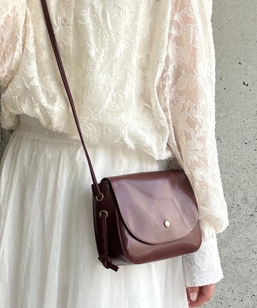 merrylatte（メリーラテ）の「ミニショルダーバッグ（ショルダーバッグ・レディース・ブラック/ダークブラウン・FREE）」の3枚目の写真