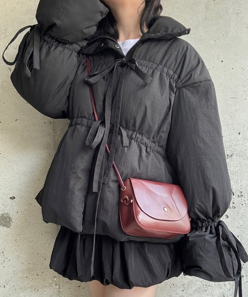 merrylatte（メリーラテ）の「ミニショルダーバッグ（ショルダーバッグ・レディース・ブラック/ダークブラウン・FREE）」の6枚目の写真