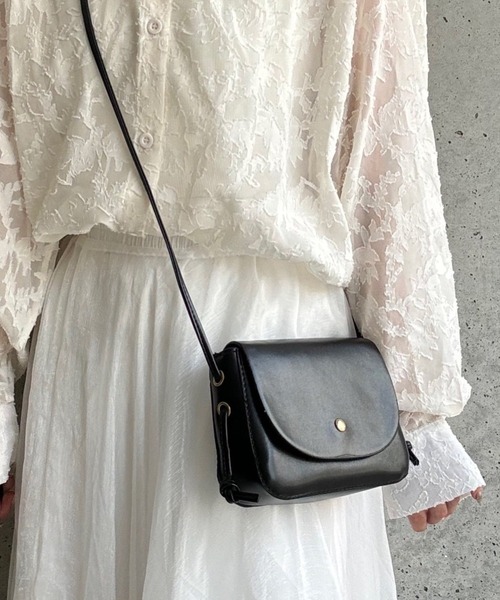 merrylatte（メリーラテ）の「ミニショルダーバッグ（ショルダーバッグ・レディース・ブラック/ダークブラウン・FREE）」の7枚目の写真