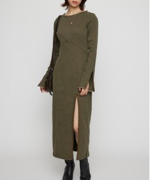 LAGUA GEM | CUT OFF SLIT ロングワンピース(ワンピース)