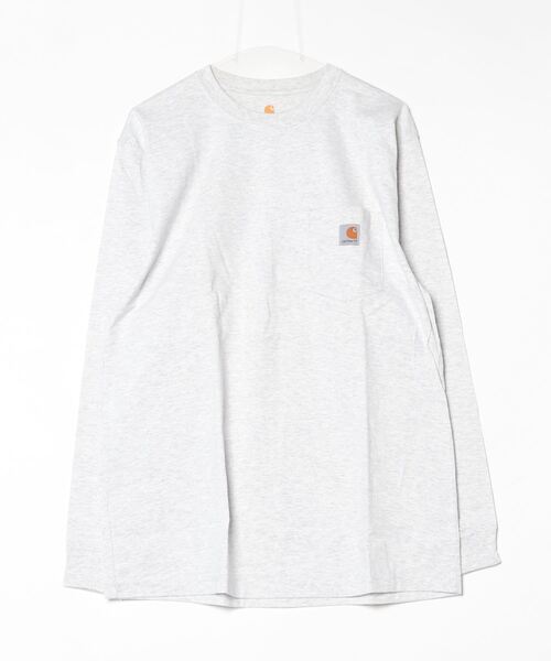 Carhartt(カーハート)の「【T9】【CARHARTT/カーハート】LONG SLEEVE WORKWEAR POCKET ヘビーオンスビッグシルエットポケットロンT K126(Tシャツ/カットソー・メンズ・グリーン系1/ダークオレンジ/ワインレッド/オリーブドラブ/ブルー/スモークピンク/ダークブルー/チェリーレッド/ライム/グリーン/オレンジ系/マルーン/ブルー系その他/チャコールグレー/ブルー系その他2/ヘザーグレー/ネイビー/ダークブラウン/オートミール/ブラック・MEDIUM/SMALL/LARGE/X-LARGE/XX-LARGE)」の6枚目の写真