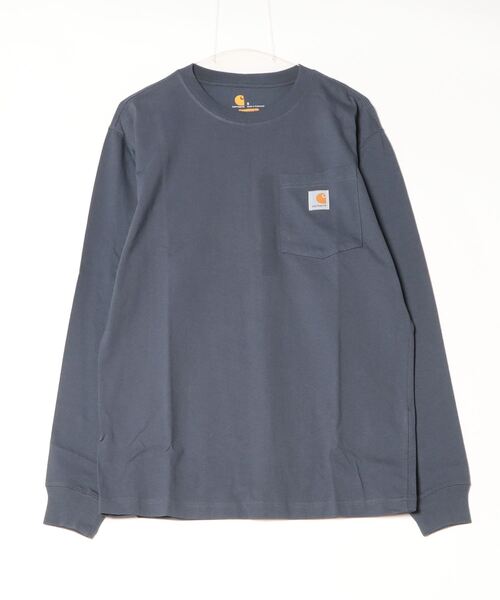 Carhartt(カーハート)の「【T9】【CARHARTT/カーハート】LONG SLEEVE WORKWEAR POCKET ヘビーオンスビッグシルエットポケットロンT K126(Tシャツ/カットソー・メンズ・グリーン系1/ダークオレンジ/ワインレッド/オリーブドラブ/ブルー/スモークピンク/ダークブルー/チェリーレッド/ライム/グリーン/オレンジ系/マルーン/ブルー系その他/チャコールグレー/ブルー系その他2/ヘザーグレー/ネイビー/ダークブラウン/オートミール/ブラック・MEDIUM/SMALL/LARGE/X-LARGE/XX-LARGE)」の13枚目の写真