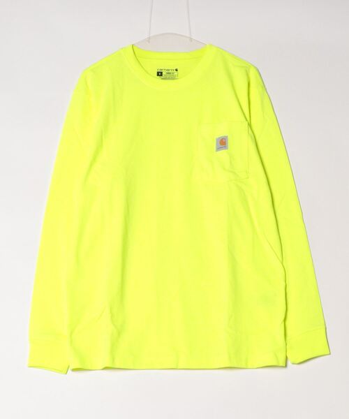 Carhartt(カーハート)の「【T9】【CARHARTT/カーハート】LONG SLEEVE WORKWEAR POCKET ヘビーオンスビッグシルエットポケットロンT K126(Tシャツ/カットソー・メンズ・グリーン系1/ダークオレンジ/ワインレッド/オリーブドラブ/ブルー/スモークピンク/ダークブルー/チェリーレッド/ライム/グリーン/オレンジ系/マルーン/ブルー系その他/チャコールグレー/ブルー系その他2/ヘザーグレー/ネイビー/ダークブラウン/オートミール/ブラック・MEDIUM/SMALL/LARGE/X-LARGE/XX-LARGE)」の7枚目の写真