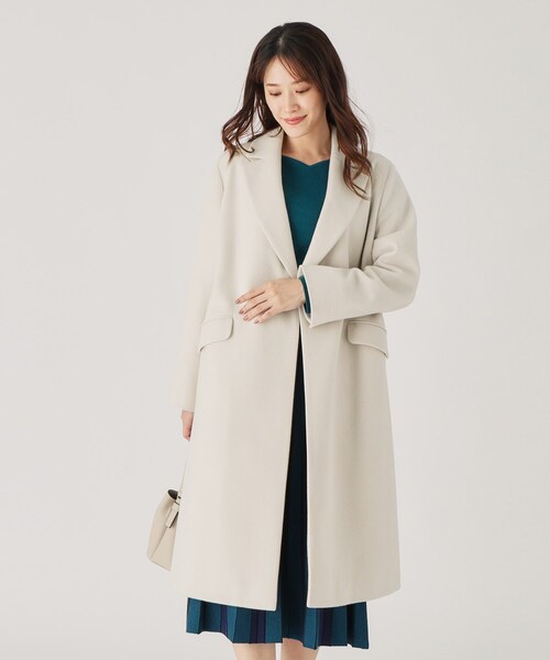 【セール】【日本製】きれいめにもカジュアルにも！美シルエットのチェスター風コート（チェスターコート）｜COUP DE CHANCE（クードシャンス）