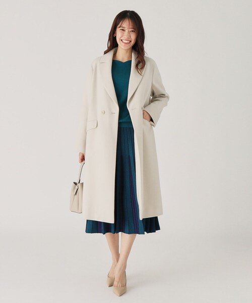 【セール】【日本製】きれいめにもカジュアルにも！美シルエットのチェスター風コート（チェスターコート）｜COUP DE CHANCE（クードシャンス）