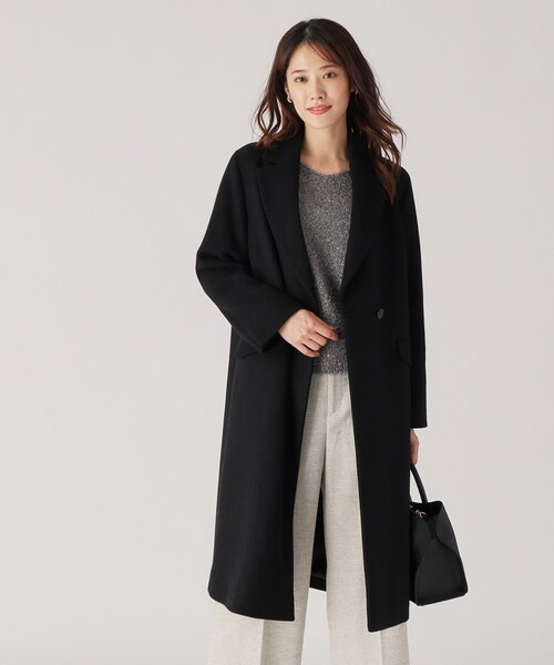 【セール】【日本製】きれいめにもカジュアルにも！美シルエットのチェスター風コート（チェスターコート）｜COUP DE CHANCE（クードシャンス）