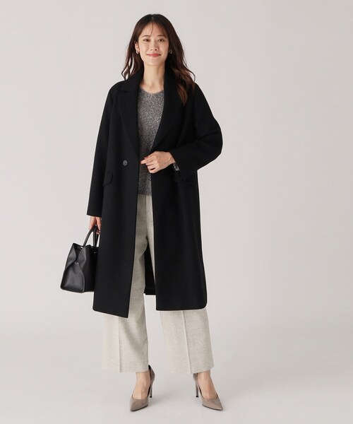 【セール】【日本製】きれいめにもカジュアルにも！美シルエットのチェスター風コート（チェスターコート）｜COUP DE CHANCE（クードシャンス）