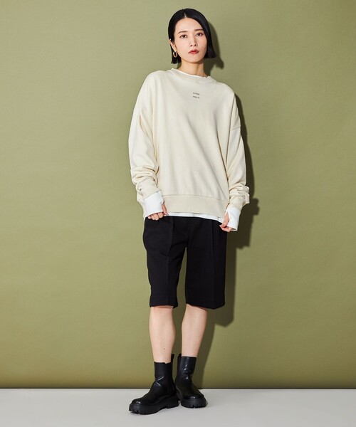 CITEN（シテン）の「＜CITEN＞ロゴスウェット（スウェット・レディース・ライトグレー/ライトブルー/オフホワイト・FREE）」の8枚目の写真