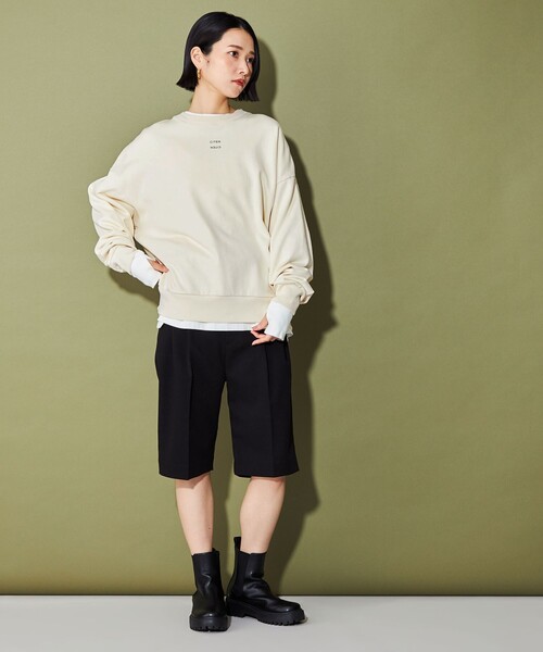 CITEN（シテン）の「＜CITEN＞ロゴスウェット（スウェット・レディース・ライトグレー/ライトブルー/オフホワイト・FREE）」の9枚目の写真